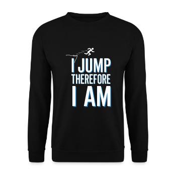 Cliff Diving Adventure Sports Thrill Seeker - Unisex Pullover - Schwarz - Vorne - Alina (178cm) & Michal (187cm)