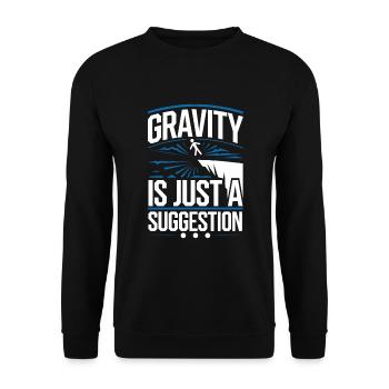 Plongée de falaise Sports d’aventure Thrill Seeker - Sweat-shirt Unisexe - noir - Devant - Alina (178cm) & Michal (187cm)