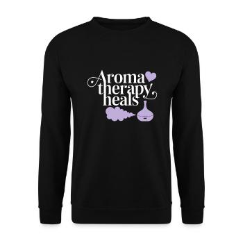 Embrace Aromatherapy For Holistic Healing And - Unisex Sweatshirt - black - Front - Alina (178cm) & Michal (187cm)