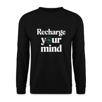 Voyage de guérison émotionnelle vers la pleine conscience et - Sweat-shirt Unisexe - noir - Devant - Alina (178cm) & Michal (187cm)