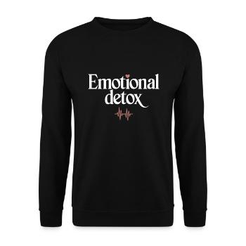 Emotional Healing Journey Towards Mindfulness and - Unisex Sweatshirt - black - Front - Alina (178cm) & Michal (187cm)