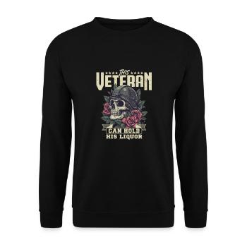 Honor Veterans Day with Patriotism and Military - Unisex Sweatshirt - black - Front - Alina (178cm) & Michal (187cm)