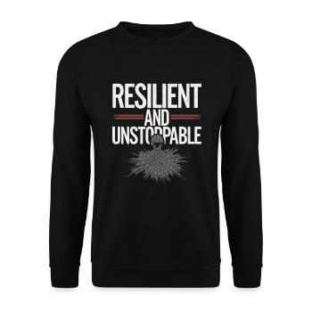 Honor Veterans Day with Patriotism and Military - Unisex Sweatshirt - black - Front - Alina (178cm) & Michal (187cm)