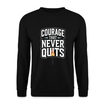 Honor Veterans Day with Patriotism and Military - Unisex Sweatshirt - black - Front - Alina (178cm) & Michal (187cm)