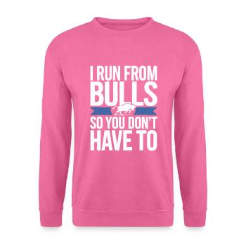Rodéo Clown Animateur Équitation De Taureau Et Rodéo - Sweat-shirt Unisexe - rose - Devant