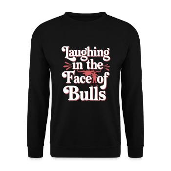 Rodeo Clown Entertainer Bull Riding And Rodeo - Unisex Sweatshirt - black - Front - Alina (178cm) & Michal (187cm)