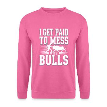 Rodéo Clown Animateur Équitation De Taureau Et Rodéo - Sweat-shirt Unisexe - rose - Devant