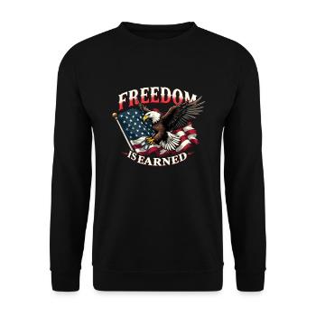 Honorez nos anciens combattants à l’occasion de la Journée des anciens combattants avec - Sweat-shirt Unisexe - noir - Devant - Alina (178cm) & Michal (187cm)
