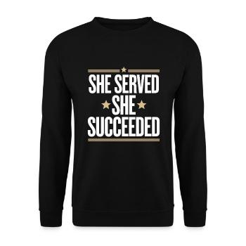 Honorez nos anciens combattants à l’occasion de la Journée des anciens combattants avec - Sweat-shirt Unisexe - noir - Devant - Alina (178cm) & Michal (187cm)