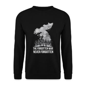 Koreanischer Kriegsveteran Ehre und Anerkennung - Unisex Pullover - Schwarz - Vorne - Alina (178cm) & Michal (187cm)