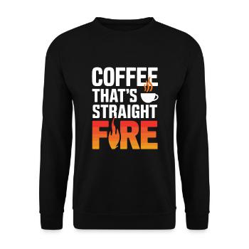 Amateurs de café Culture du café Café du matin Barista - Sweat-shirt Unisexe - noir - Devant - Alina (178cm) & Michal (187cm)