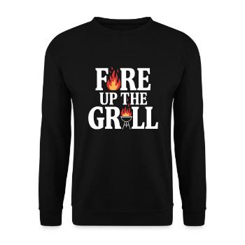 Grillmaster BBQ King Amateur de grillades d’été - Sweat-shirt Unisexe - noir - Devant - Alina (178cm) & Michal (187cm)