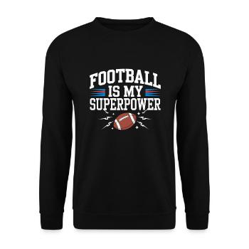 L’heure de l’atterrissage pour les fans de football et - Sweat-shirt Unisexe - noir - Devant - Alina (178cm) & Michal (187cm)