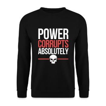 Verschwörung Der Neuen Weltordnung Globale - Unisex Pullover - Schwarz - Vorne - Alina (178cm) & Michal (187cm)