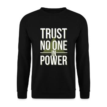 Conspiration mondiale du Nouvel Ordre Mondial - Sweat-shirt Unisexe - noir - Devant - Alina (178cm) & Michal (187cm)