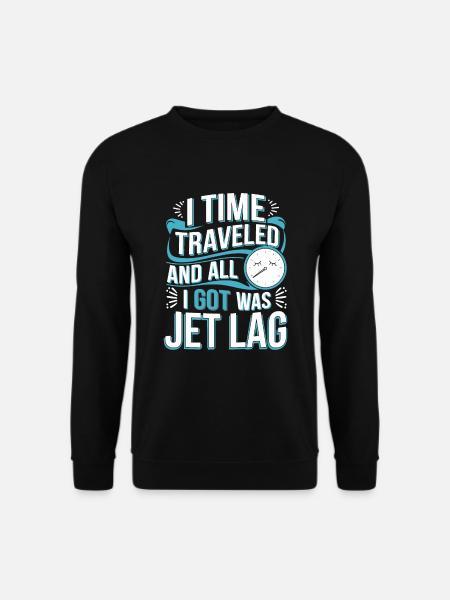 Zeitreise-sci-fi-enthusiast Und Zeitmaschine - Unisex Pullover - Schwarz