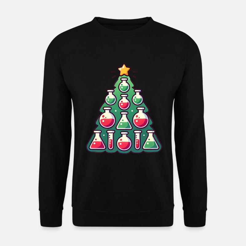 Chimie Conception d’arbre de Noël - Sweat-shirt Unisexe - noir