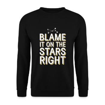 Astrology Skeptic: Critical Thinking - Unisex Sweatshirt - black - Front - Alina (178cm) & Michal (187cm)