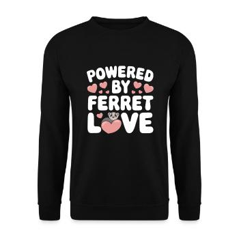 Propriétaire de furet, Amateur de furets, Bonbons - Sweat-shirt Unisexe - noir - Devant - Alina (178cm) & Michal (187cm)