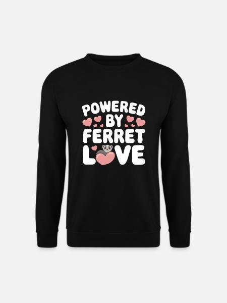Frettchenbesitzer, Frettchenliebhaber, Süßes - Unisex Pullover - Schwarz