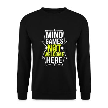 Conspiration de contrôle mental Mk-Ultra et gouvernement - Sweat-shirt Unisexe - noir - Devant - Alina (178cm) & Michal (187cm)