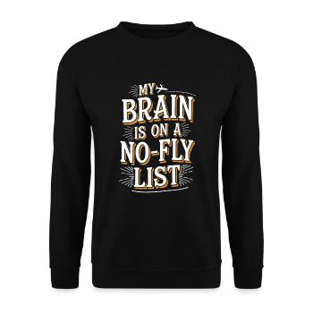 Conspiration de contrôle mental Mk-Ultra et gouvernement - Sweat-shirt Unisexe - noir - Devant - Alina (178cm) & Michal (187cm)