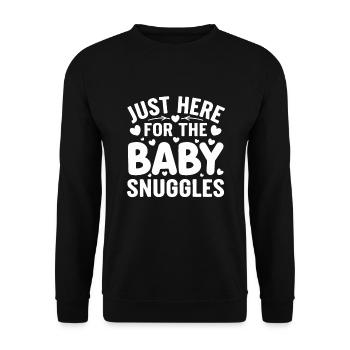Humour parental Les nouveaux pères ont pour la première fois - Sweat-shirt Unisexe - noir - Devant - Alina (178cm) & Michal (187cm)