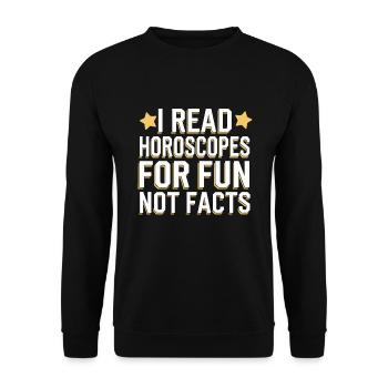 Astrology Skeptic: Critical Thinking - Unisex Sweatshirt - black - Front - Alina (178cm) & Michal (187cm)