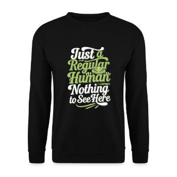 Lézard Peuple Reptile Conspiration Et Secret - Sweat-shirt Unisexe - noir - Devant - Alina (178cm) & Michal (187cm)