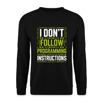 Conspiration de contrôle mental Mk-Ultra et gouvernement - Sweat-shirt Unisexe - noir - Devant - Alina (178cm) & Michal (187cm)