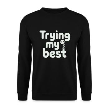 Plant Parent Black Thumb Funny Plant Care Struggle - Unisex Sweatshirt - black - Front - Alina (178cm) & Michal (187cm)