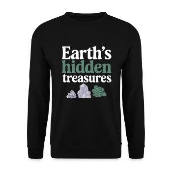 Passionné de collecte de géologie et de - Sweat-shirt Unisexe - noir - Devant - Alina (178cm) & Michal (187cm)