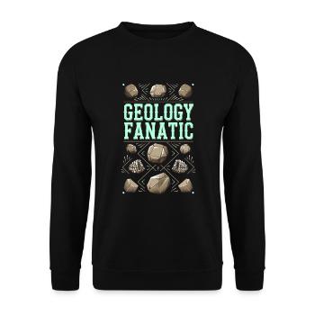 Passionné de collecte de géologie et de - Sweat-shirt Unisexe - noir - Devant - Alina (178cm) & Michal (187cm)