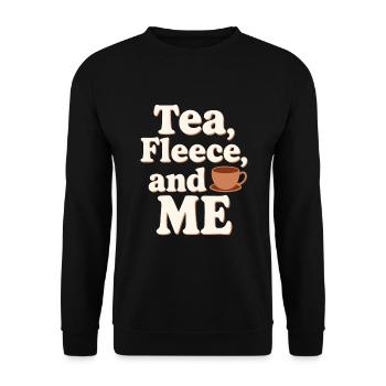 Hiver Confortable Culture Couvertures chaudes Chocolat chaud - Sweat-shirt Unisexe - noir - Devant - Alina (178cm) & Michal (187cm)