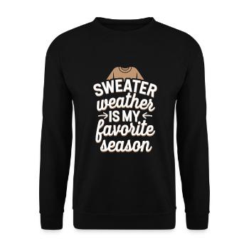 Hiver Confortable Culture Couvertures chaudes Chocolat chaud - Sweat-shirt Unisexe - noir - Devant - Alina (178cm) & Michal (187cm)