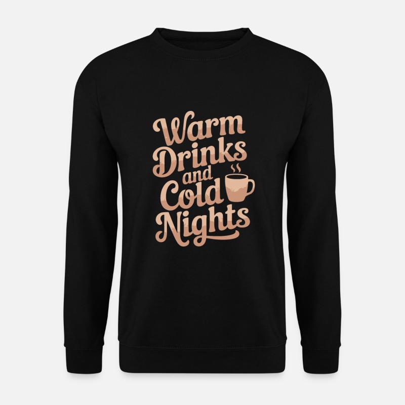 Winter Cozy Culture Warme Decken Hot Cocoa - Unisex Pullover - Schwarz