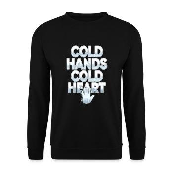 Hiver--froid-plaintes - Sweat-shirt Unisexe - noir - Devant - Alina (178cm) & Michal (187cm)