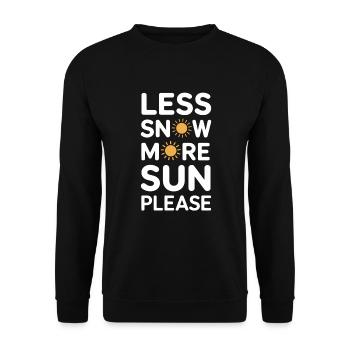 Winter-grumpy-cold-weather-complaints - Unisex Sweatshirt - black - Front - Alina (178cm) & Michal (187cm)