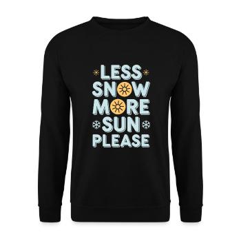 Hiver--froid-plaintes - Sweat-shirt Unisexe - noir - Devant - Alina (178cm) & Michal (187cm)