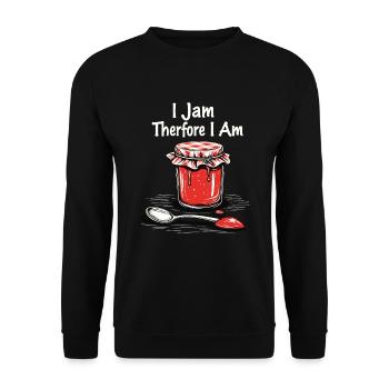Preserving homemade food - Unisex Sweatshirt - black - Front - Alina (178cm) & Michal (187cm)