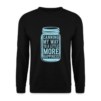 Preserving homemade food - Unisex Sweatshirt - black - Front - Alina (178cm) & Michal (187cm)