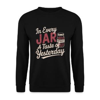 Preserving homemade food - Unisex Sweatshirt - black - Front - Alina (178cm) & Michal (187cm)