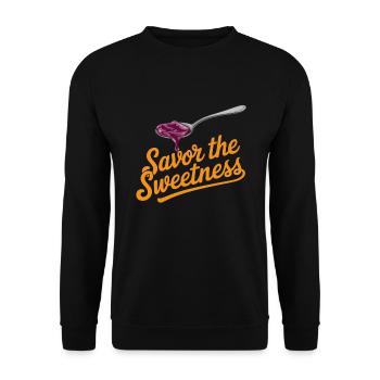Preserving homemade food - Unisex Sweatshirt - black - Front - Alina (178cm) & Michal (187cm)