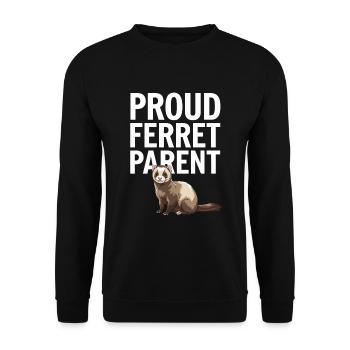 Propriétaire de furet, Amateur de furets, Bonbons - Sweat-shirt Unisexe - noir - Devant - Alina (178cm) & Michal (187cm)