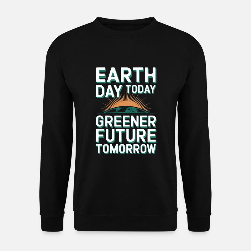 Climate optimism, Earth Day, Sustainability - Unisex Sweatshirt - black