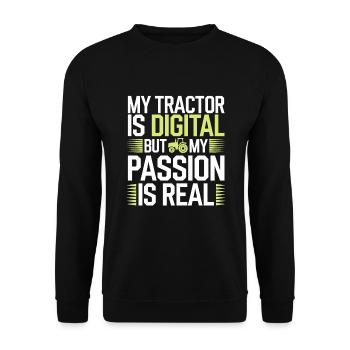 Farming Simulator Virtual Farming Game Fan Farm - Unisex Pullover - Schwarz - Vorne - Alina (178cm) & Michal (187cm)