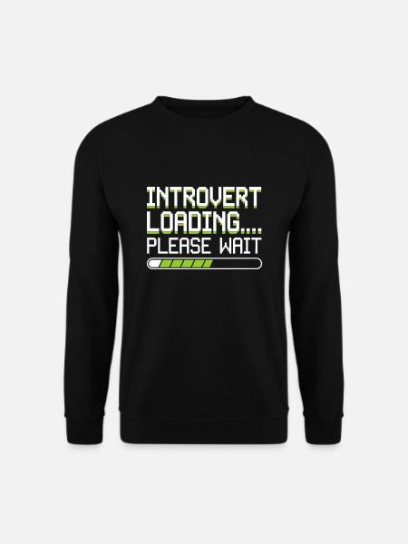 Introverted Gamer Declarer Calm - Unisex Sweatshirt - black