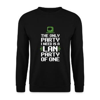 Introverted Gamer Declarer Calm - Unisex Sweatshirt - black - Front - Alina (178cm) & Michal (187cm)