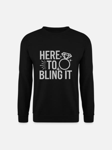 Ring Dude Hochzeitszeremonie Ring Guy - Unisex Pullover - Schwarz