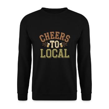 Craft-beer-enthusiast, Lokaler Brauerei-fan - Unisex Pullover - Schwarz - Vorne - Alina (178cm) & Michal (187cm)